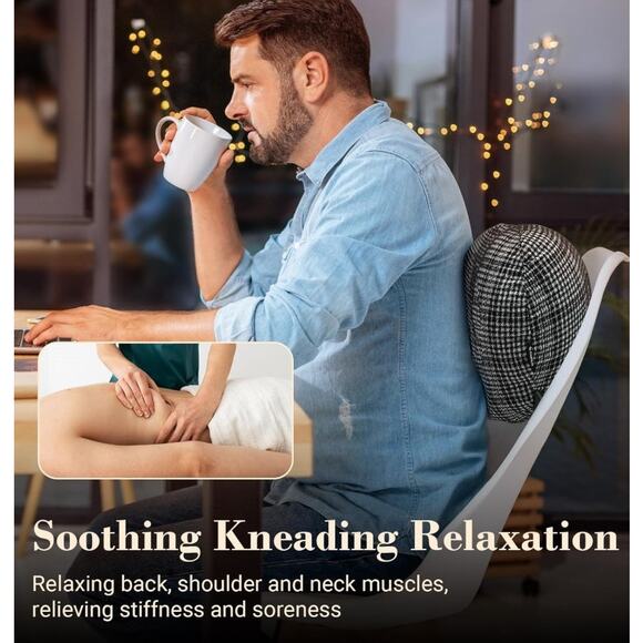 CuPiLo Back Massager for Pain Relief, Cordless 120min Neck and Back Massager - Picture 4 of 5